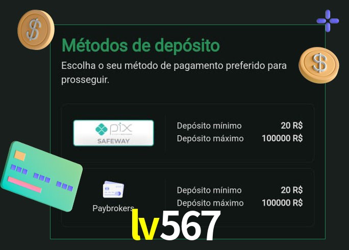O cassino lv567 oferece uma grande variedade de métodos de pagamento
